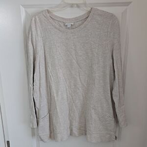 J. Jill Light Beige Long Sleeve Top